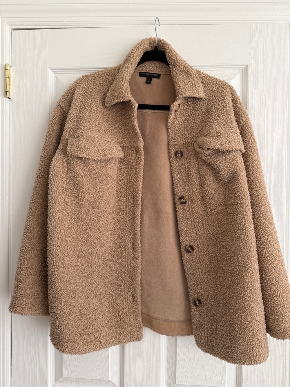 Banana Republic Factory Tan Teddy Jacket